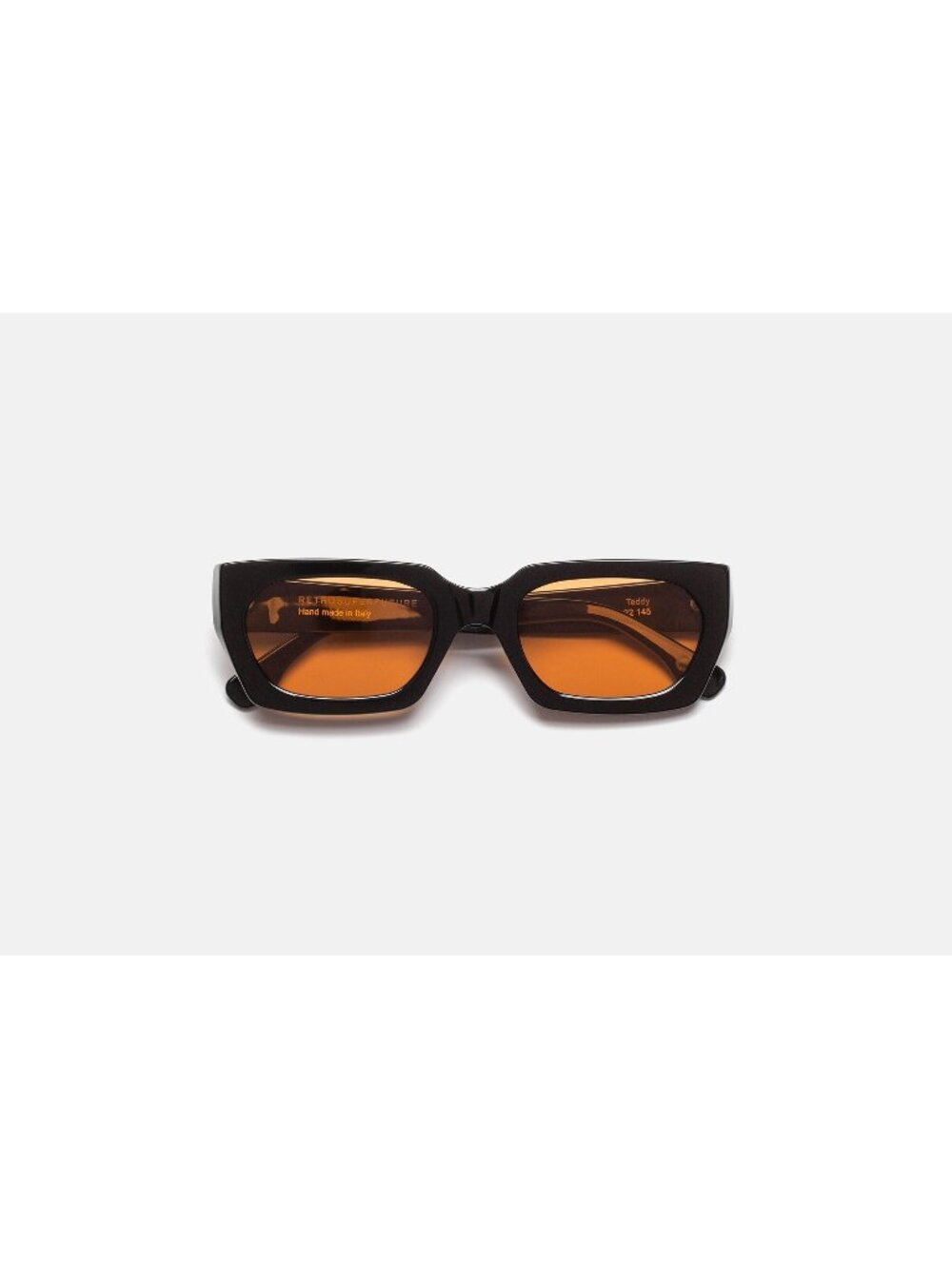 New Retrosuperfuture Unisex Sunglasses Grey Square Brown Lens Acetate Frame BTR